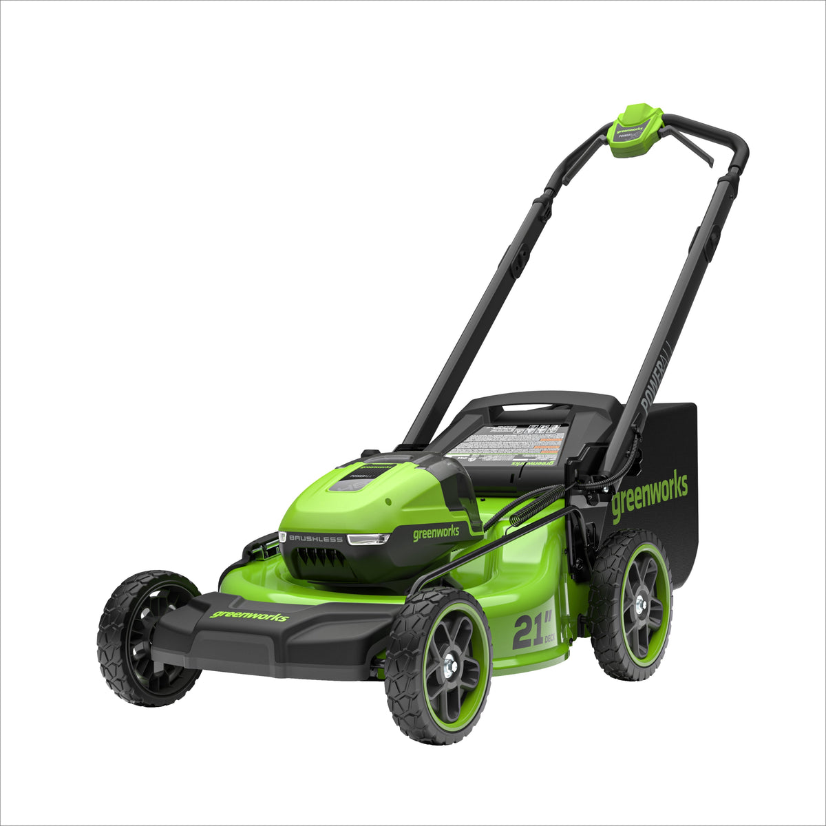 48V (24V x 2) 21" Cordless Battery Push Mower 3PC Combo Kit w/ (4) 4.0Ah High Power Batteries & (2) Dual Port Chargers