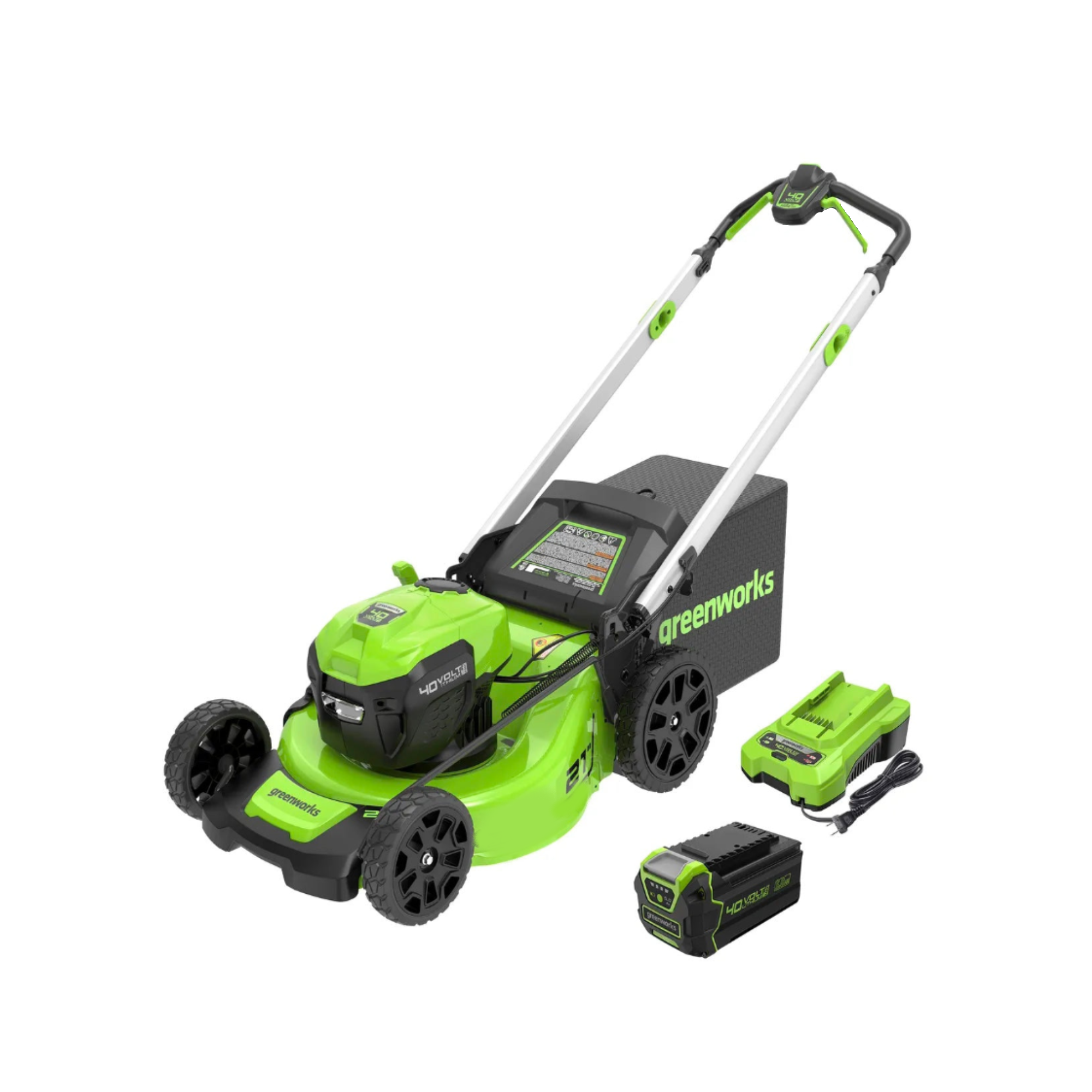 40V 21" Cordless Battery Push Mower w/ 5.0Ah Battery & Charger