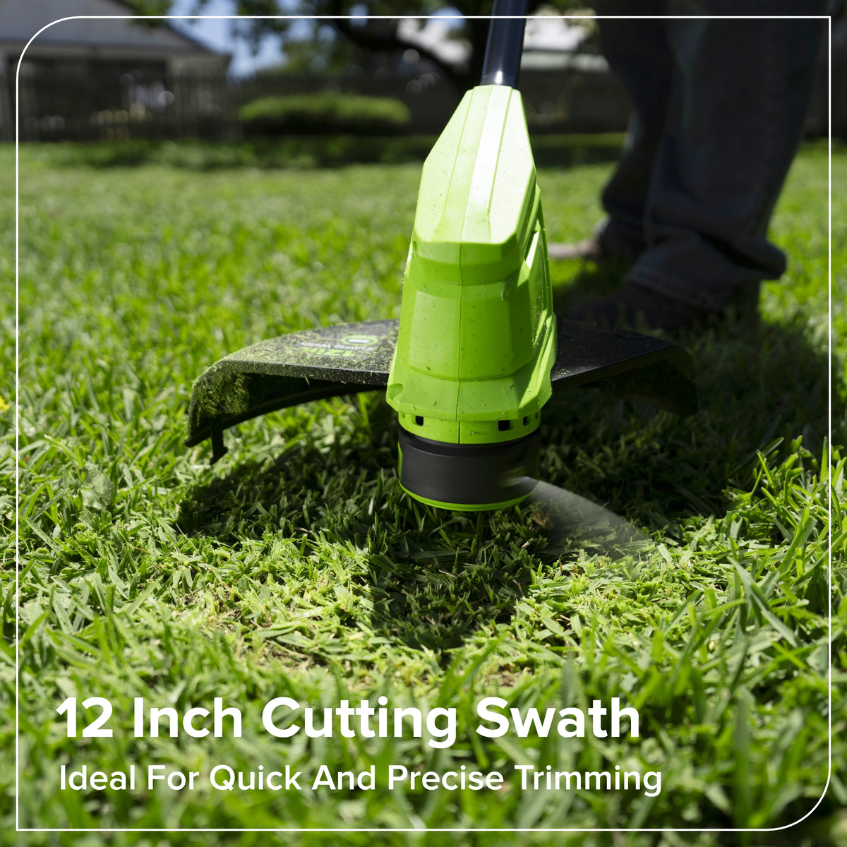 48V (24V x 2) 17" Push Cordless Lawn Mower, 270CFM Leaf Blower & 12" String Trimmer Combo Kit w/ (2) 4.0Ah Batteries, 65W Type-C Charger & (2) 3-FT Cables