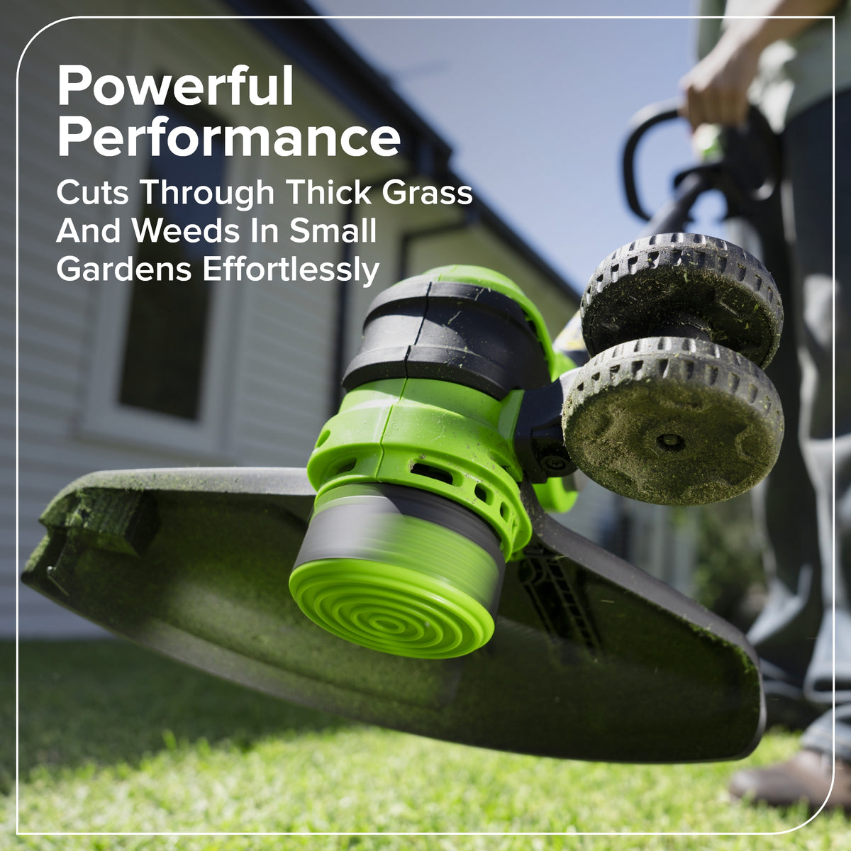 48V (24V x 2) 17" Push Cordless Lawn Mower, 270CFM Leaf Blower & 12" String Trimmer Combo Kit w/ (2) 4.0Ah Batteries, 65W Type-C Charger & (2) 3-FT Cables