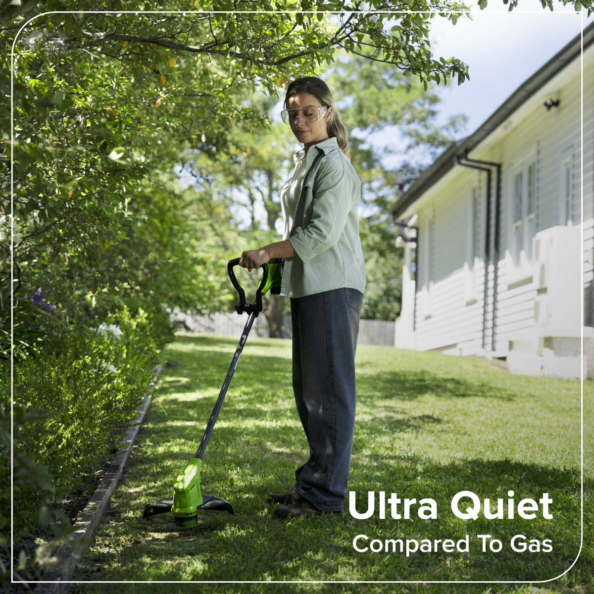 24V 12" Cordless Battery String Trimmer and 270 CFM Blower Combo Kit w/ 2.0Ah Battery, 30W Type-C Charger & (2) 3-Ft Cables