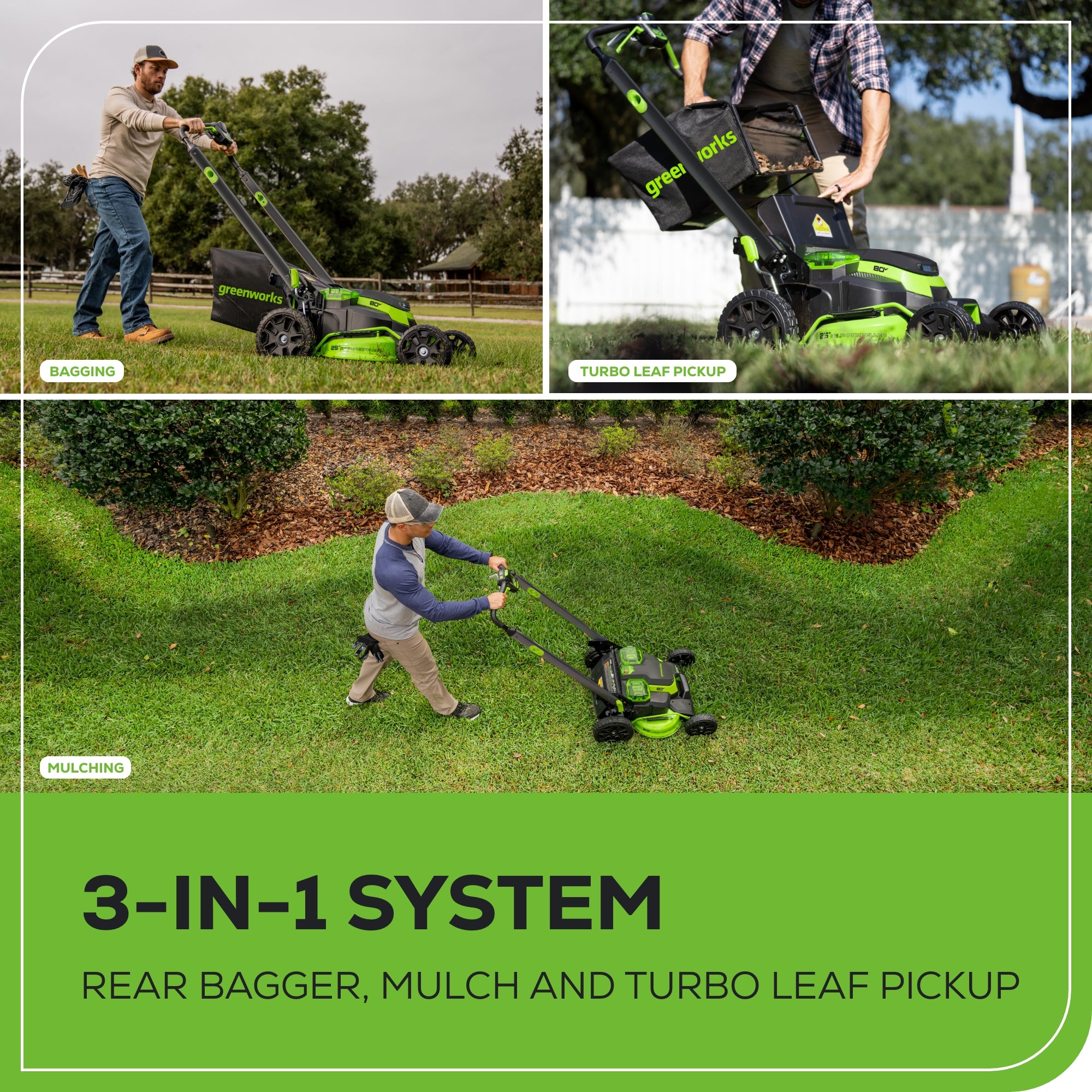 80V 25" Cordless Battery Dual Blade Self-Propelled Mower w/ 4.0Ah Battery & Rapid Charger
