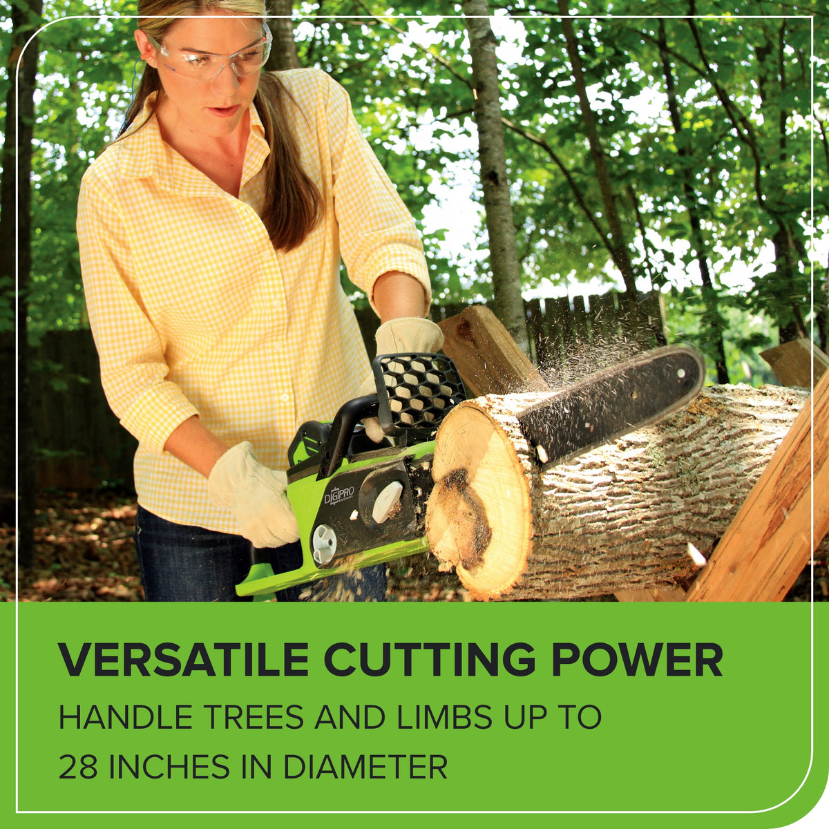 40V 16" Brushless Cordless Chainsaw w/ 4.0Ah Battery & Charger