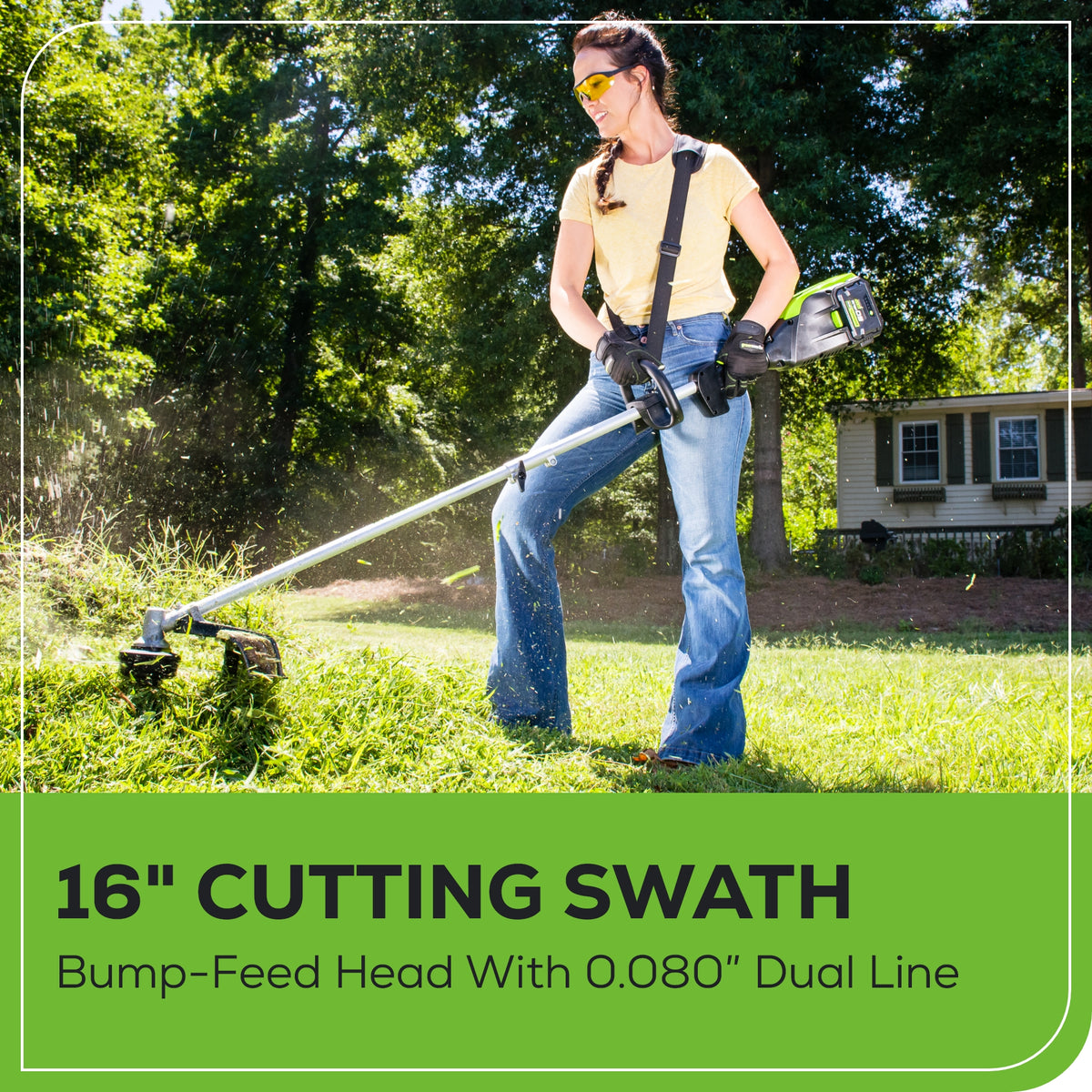 80V 21" Self-Propelled Mower 5PC Combo Kit, (1) 4Ah Battery, (1) 2Ah Battery and (2) Chargers