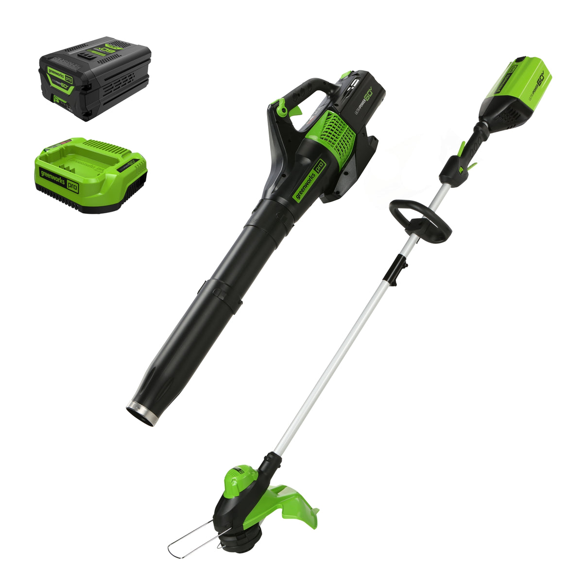 60V 22" Cordless Battery Self-Propelled Mower Combo Kit, String Trimmer and Blower
