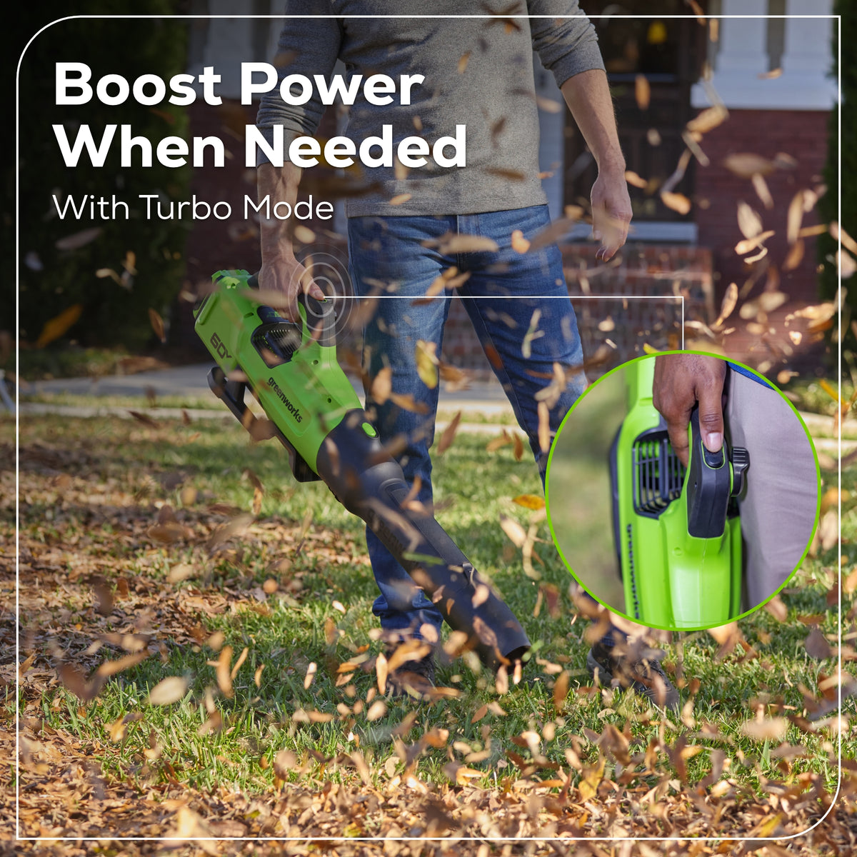 60V 16" Cordless Battery String Trimmer + 750CFM Blower w/2.5Ah Battery and 3A Charger