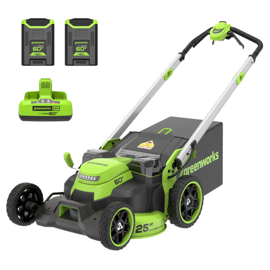 60V 25" Cordless Battery Self-Propelled Mower  w/ (2) 4.0Ah Batteries and 6A Dual Port Rapid Charger