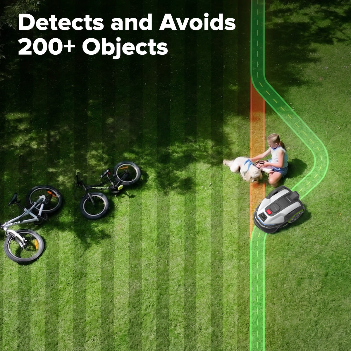 AiMowbot C20Z Wire-Free RTKVision Robotic Mower | 1/2 Acre, 4-Wheel Version