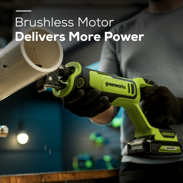 24V Brushless Impact Driver & 1" Recip Saw Combo Kit w/ (2) 2.0Ah Batteries & Charger
