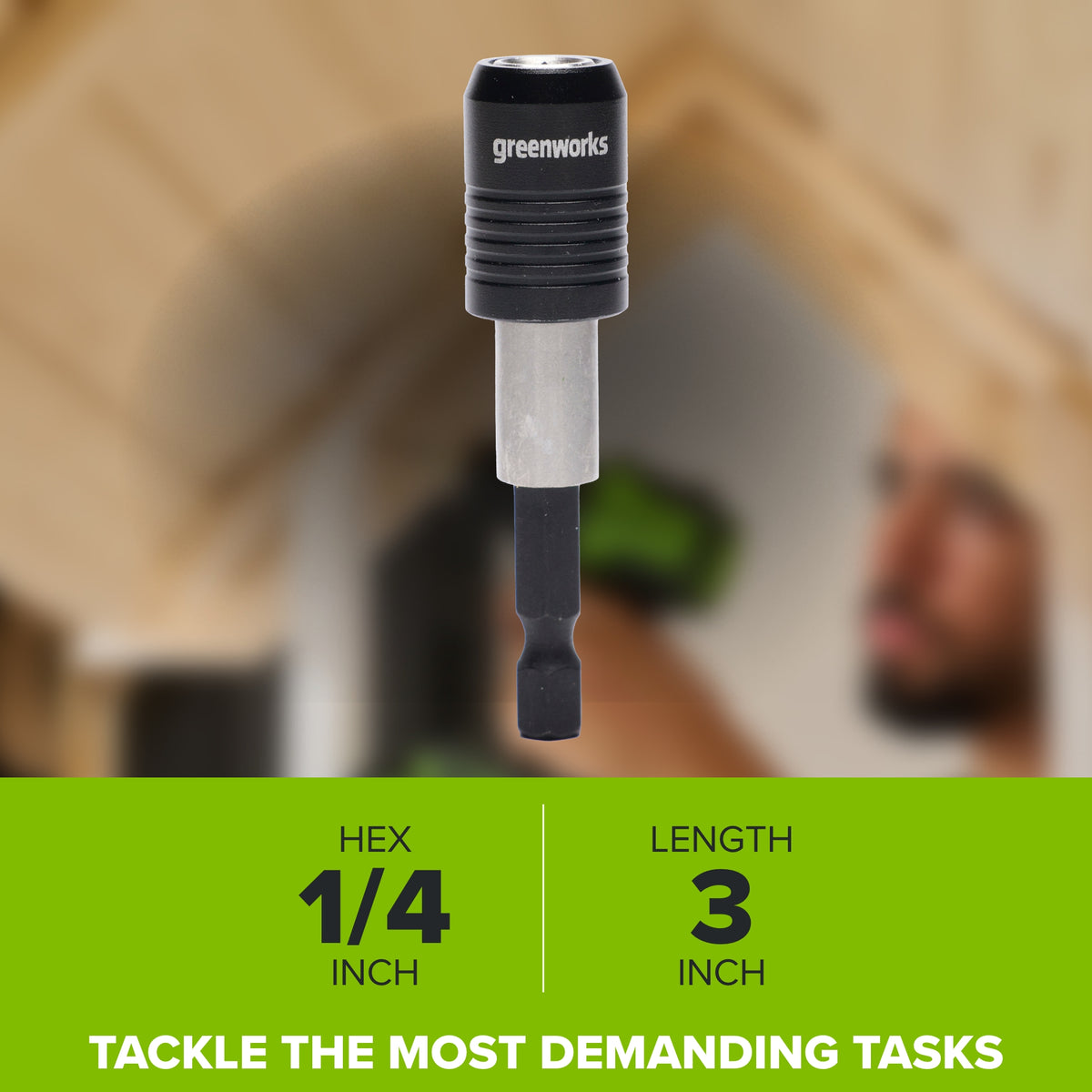3" Impact-Rated Magnetic Quick-Release Bit Holder