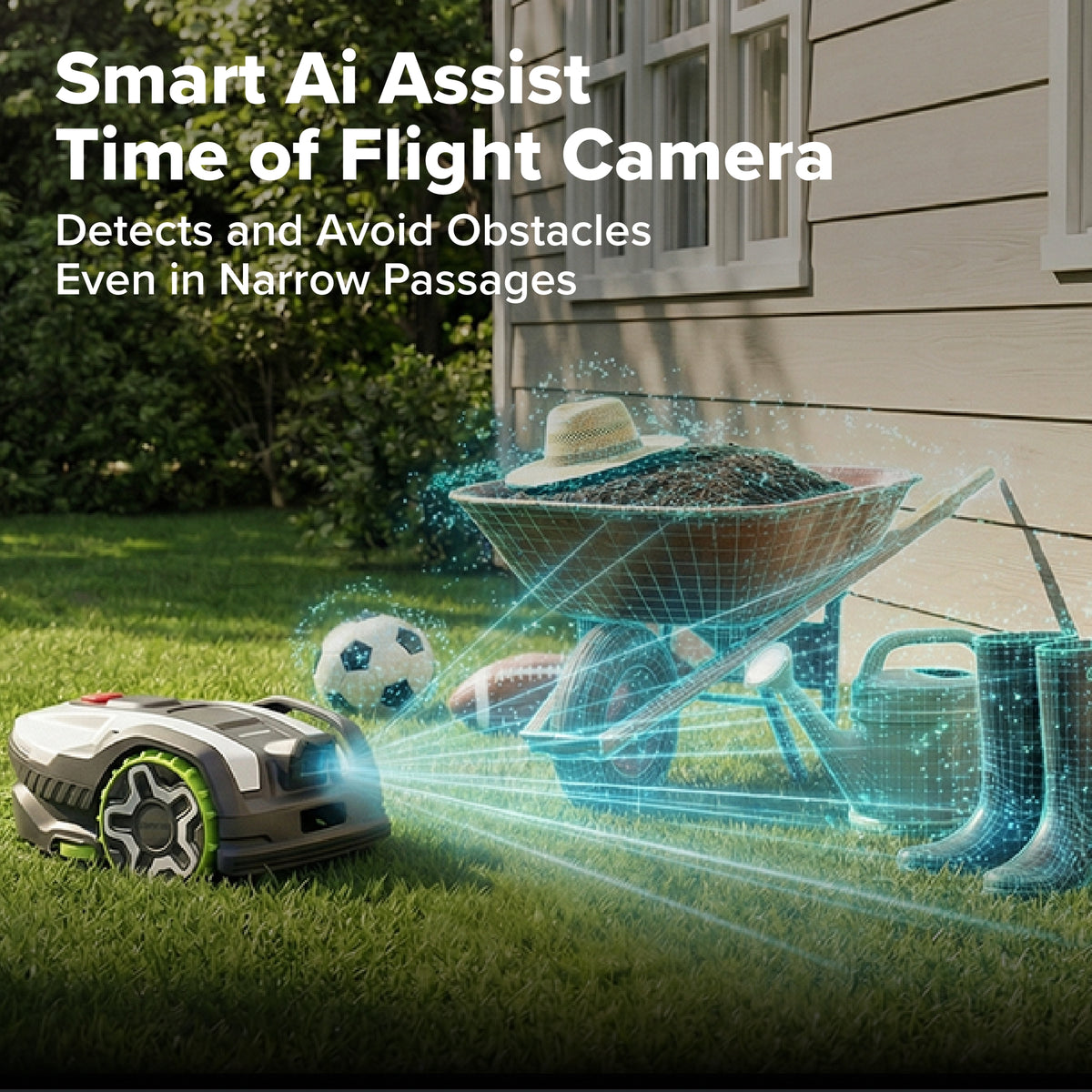 AiMowbot Wire-Free RTKVision Robotic Mower C20 | 1/2Acre