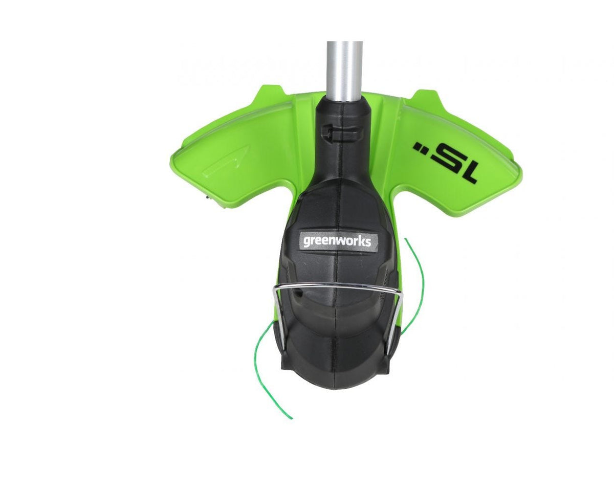 48V (2 X 24V) 15" TORQDRIVE™ Cordless String Trimmer w/ (2) 2.0 Ah USB Batteries | Greenworks