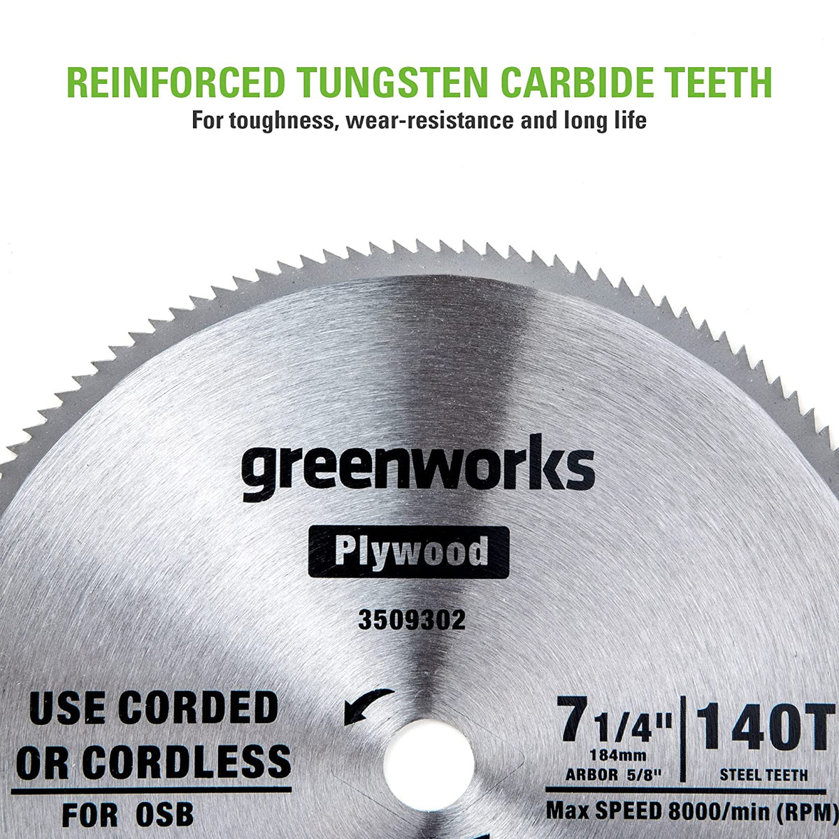 Greenworks 24V 7-1/4 " 140T Circular Saw Blades