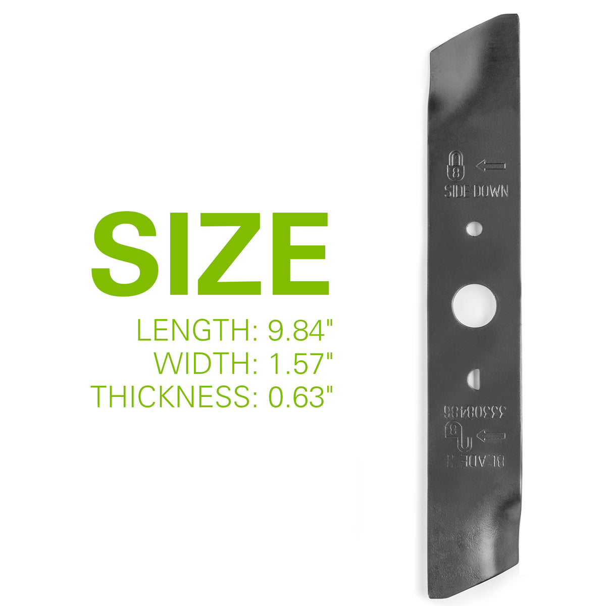 10" Replacement Lawn Mower Dual Blades for 25302