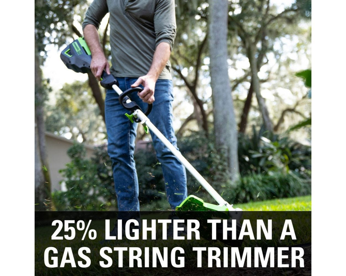 60V 16" Cordless Battery String Trimmer (Attachment Capable) and 8" Edger Attachment Combo Kit: 4.0 Ah Battery and Charger