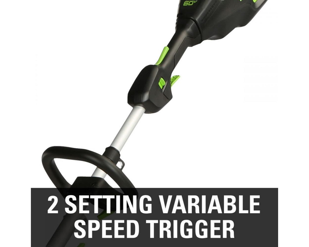 60V 16" Cordless Battery String Trimmer (Attachment Capable) and 8" Edger Attachment Combo Kit: 4.0 Ah Battery and Charger