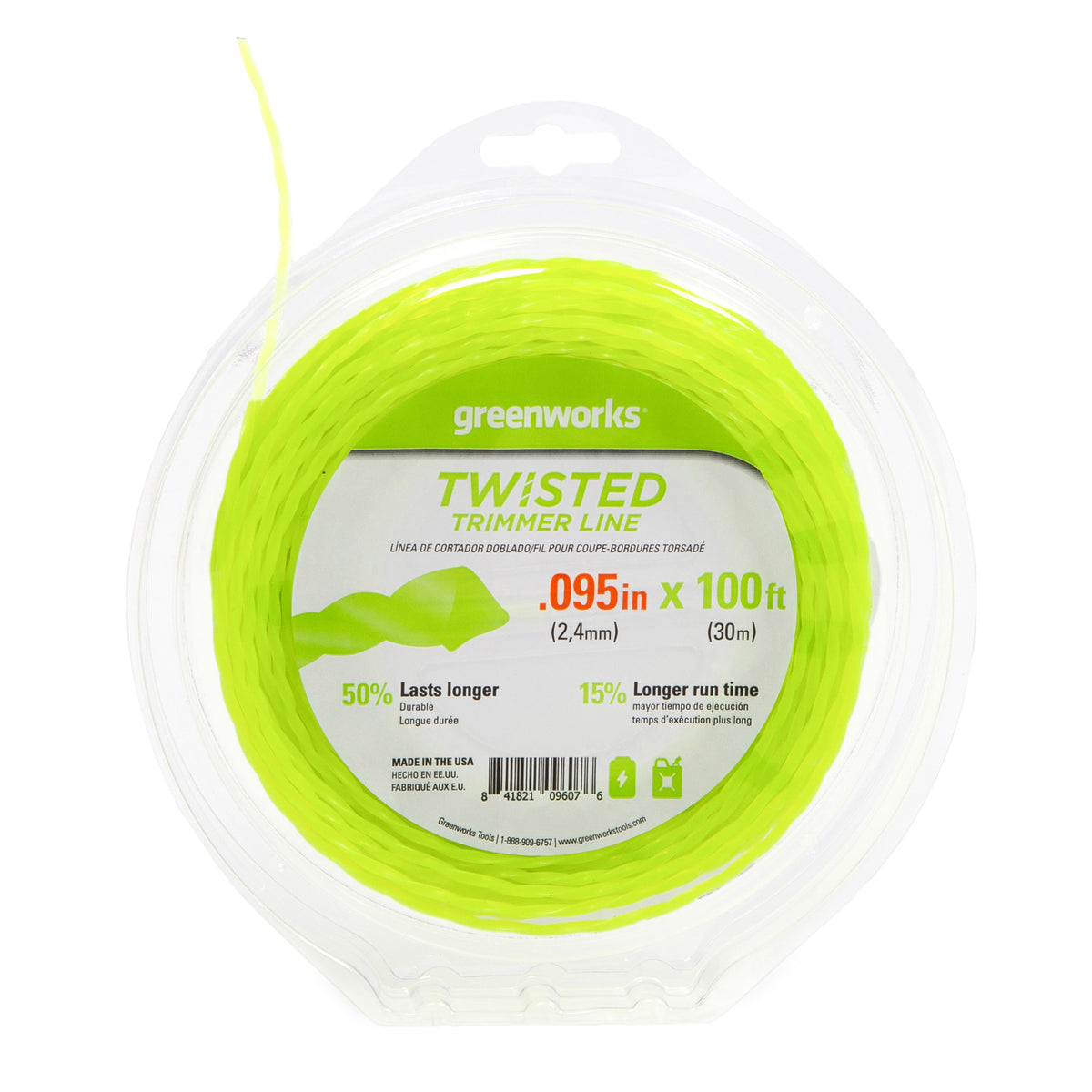 .095" Ultra Twisted String Trimer Line (100-Feet)