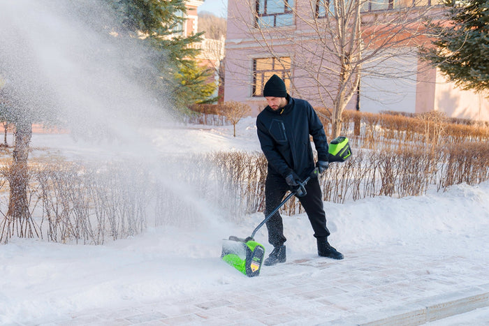 Storing Snow Blower Thrower Feature
