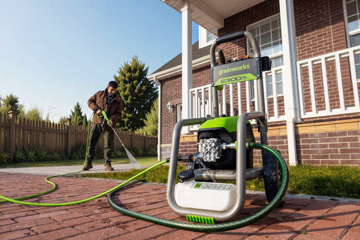 How to Use a Pressure Washer Outdoor Example