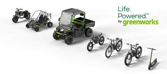 Greenworks Announces Launch Plans for New Battery-Powered  Go-Kart, Minibike, E-Bikes, Scooter and UTV