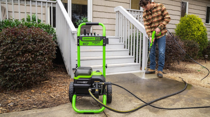 Greenworks 60V  Tools Pressure Wash Feature