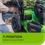 80V 22" Cordless Battery Dual Blade Self-Propelled Lawn Mower w/ (2) 4.0Ah Batteries & Rapid Charger