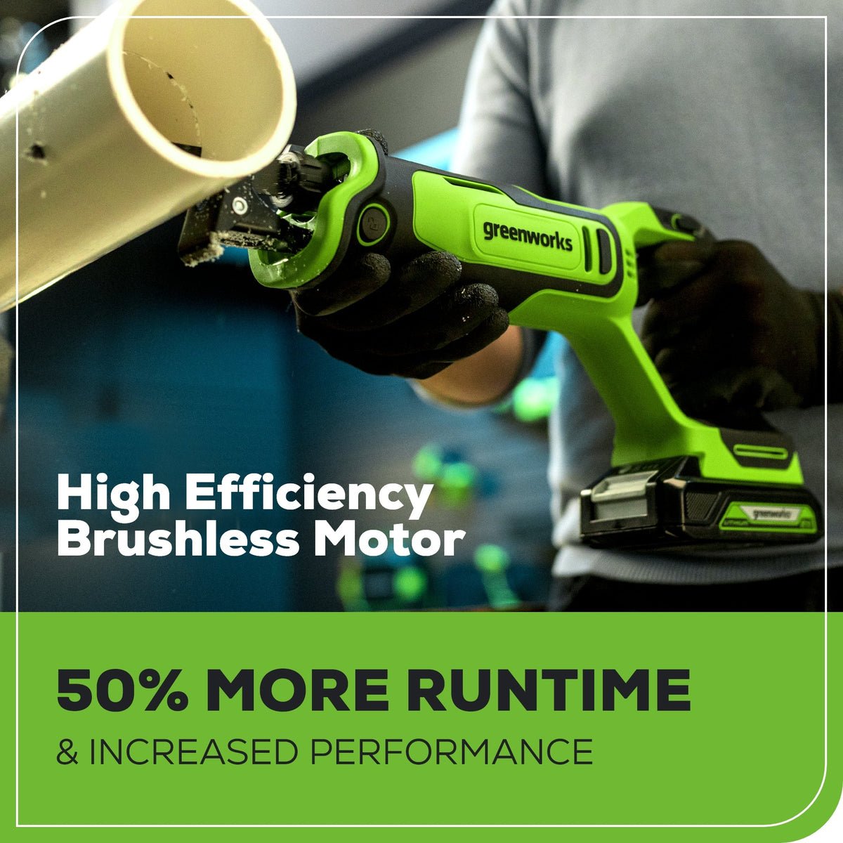 24V Cordless Battery Reciprocating Saw W/ 2.0Ah Battery & Charger ...