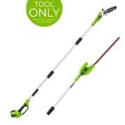 <h3>8" Pole Saw with Hedge Trimmer Attachment </h3><p><span style="color:rgb(55,65,81);">Safe and easy way to trim high branches and limbs. </span></p>