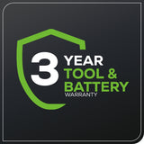 40V 8" Cordless Battery Pole Saw & Hedge Trimmer Attachment w/ 2.0 Ah Battery & Charger