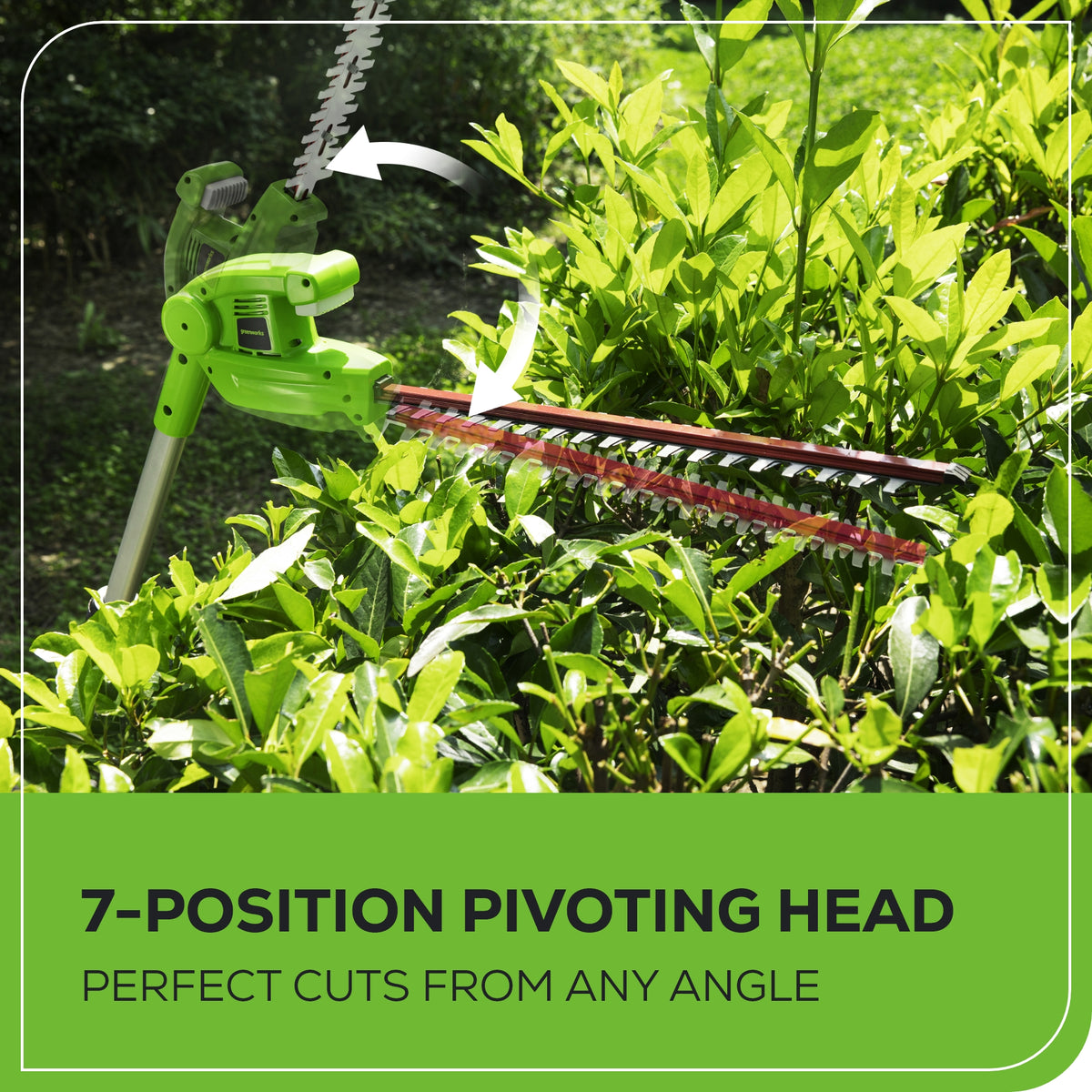 40V 8" Cordless Battery Pole Saw & Hedge Trimmer Attachment w/ 2.0 Ah Battery & Charger