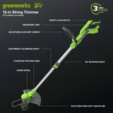 24V 12" Cordless Battery String Trimmer/Edger and 320CFM Leaf Blower Combo Kit w/ 2.0Ah Battery and Charger