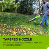 24V 12" Cordless Battery String Trimmer/Edger and 320CFM Leaf Blower Combo Kit w/ 2.0Ah Battery and Charger