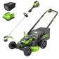 80V 25" Cordless Battery Dual Blade Self-Propelled Mower 2PC Combo Kit w/ (1) 4.0Ah Battery & (1)Rapid Charger