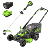 80V 25" Cordless Battery Dual Blade Self-Propelled Mower 2PC Combo Kit w/ (1) 4.0Ah Battery & (1)Rapid Charger