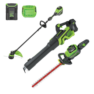 60V Cordless Battery 3PC Handheld Combo Kit w/ String Trimmer