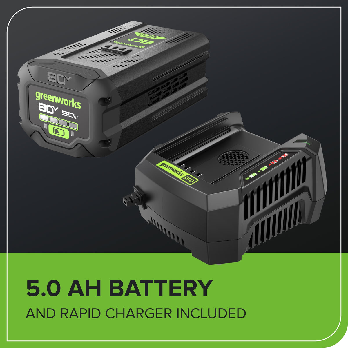 80V 21" Cordless Battery 4-in-1 Push Lawn Mower & 700CFM Blower Combo Kit w/ 5.0Ah Battery & 6A Charger