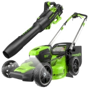 <h3>80V 21" Cordless Battery 4-in-1 Push Lawn Mower & 700CFM Blower Combo Kit </h3>