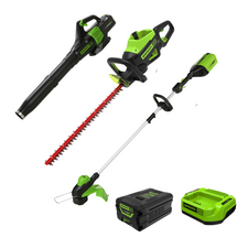 60V 3PC Handheld Combo Kit w/ 13"String Trimmer, 540 CFM Blower & 26"Hedge Trimmer
