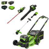 60V 22" Self-Propelled Lawn Mower 4-pc Combo Kit w/ (1)8.0Ah Battery and (1) 4.0Ah Battery & (2) Chargers