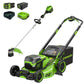 60V 22" Cordless Battery Self-Propelled Mower & 16" String Trimmer Combo Kit w/ (1) 8.0Ah and (1) 2.5Ah Batteries & (2) Chargers