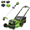 60V 22" Cordless Battery Self-Propelled Mower and 16" String Trimmer Combo Kit, (1) 8.0 Ah and (1) 2.5 Ah Batteries and (2) Chargers