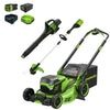 60V 22" Cordless Battery Self-Propelled Mower Combo Kit, String Trimmer and Blower