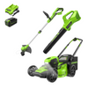 40V 21" Cordless Battery Self-Propelled Mower 3pc Combo Kit: 5.0 Ah Battery and Charger