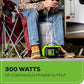 60V Cordless Battery 300 Watt Power Inverter w/ 2.5Ah Battery & Charger