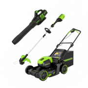 <h3>60V 17" Cordless Battery Push Lawn Mower 3PC Combo Kit</h3>
