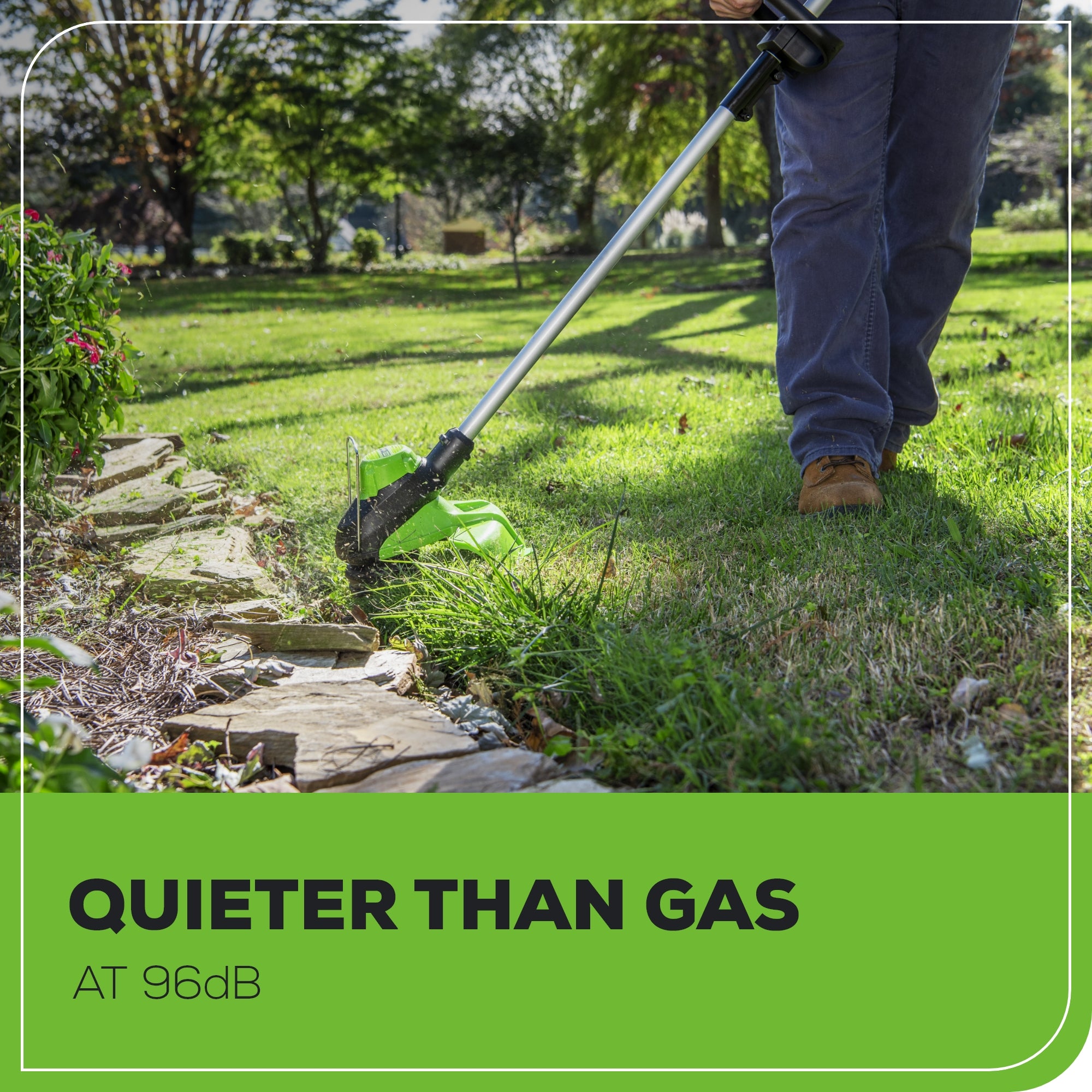 60V 17" Cordless Battery Push Lawn Mower and 13" String Trimmer Combo Kit w/ 4.0Ah Battery & Charger