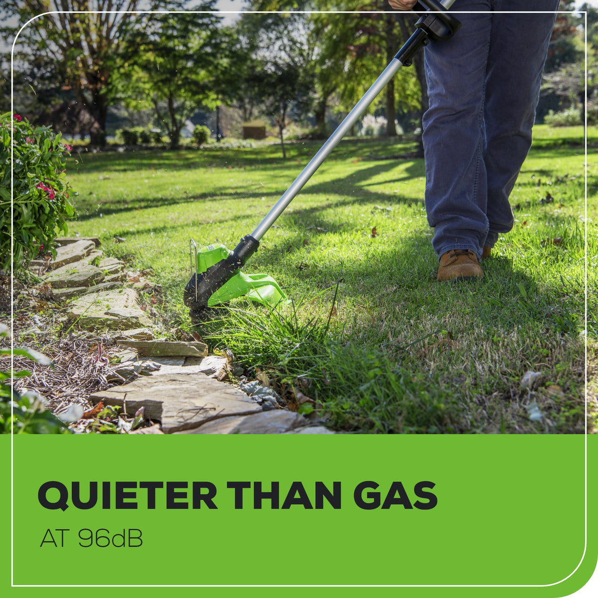 60V 17" Cordless Battery Push Lawn Mower and 13" String Trimmer Combo Kit w/ 4.0Ah Battery & Charger