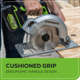 24V Circular Saw 7-1/4", Saw Blade & Dust Connector Kit w/ 4.0Ah Battery & Charger