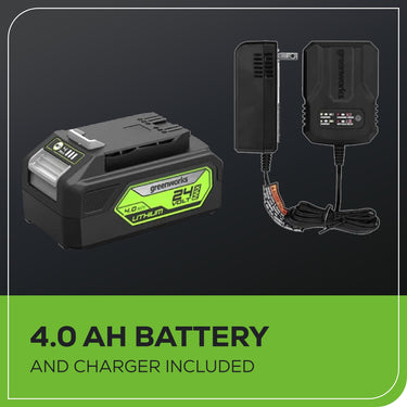 RENEWED 24V Circular Saw 7-1/4", Saw Blade & Dust Connector Kit w/ 4.0Ah Battery & Charger