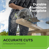 OPEN BOX 24V Circular Saw 7-1/4", Saw Blade & Dust Connector Kit w/ 4.0Ah Battery & Charger